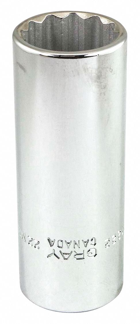 CREUX 22MMX1/2IN DR DP CHROM DE 12