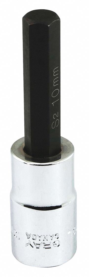 SOCKET HEX HEAD 10MMX1/2IN DR REG