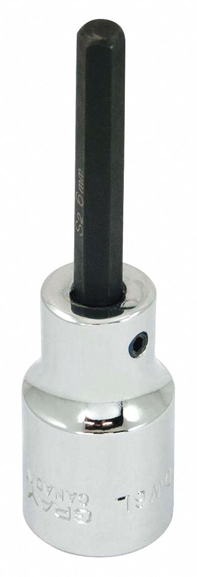 SOCKET HEX HEAD 6MMX1/2IN DR REG