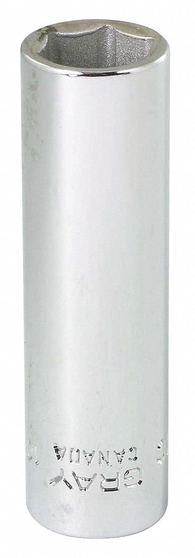 SOCKET 10MMX1/4IN DR 6 PT DP CHROME