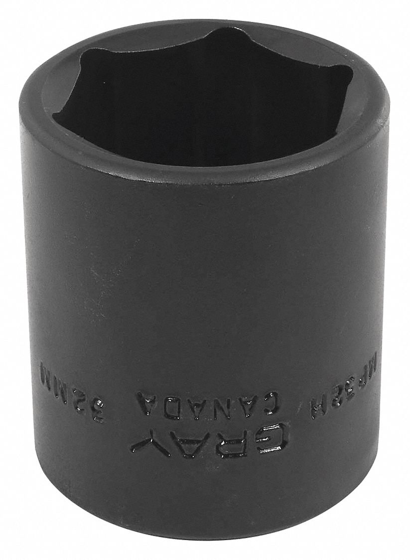 IMPACT SOCKET, 6 POINT, STANDARD SOCKET, 32 MM X 1/2 IN DRIVE