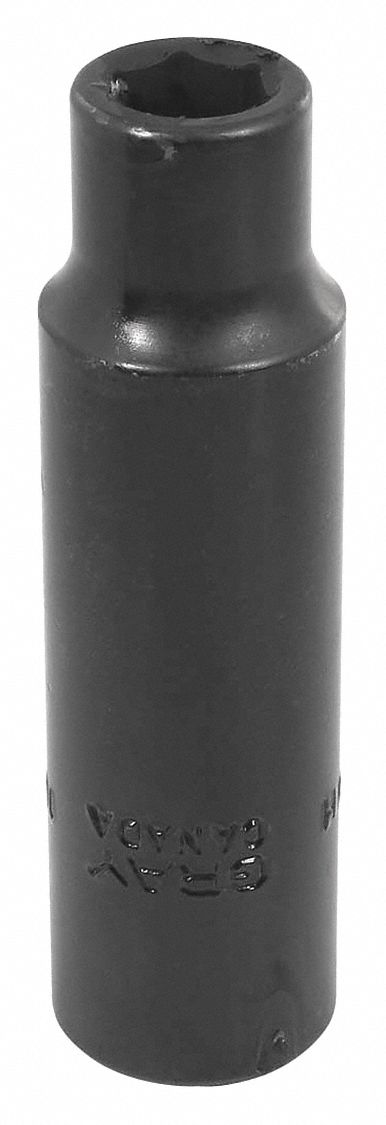 DOUILLE À CHOCS,6 PANS,DOUILLE PROFONDE,DOUILLE DE 10 MM X 1/2 PO