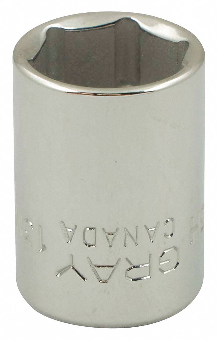SOCKET 13MMX3/8IN DR 6 PT REG CHROM