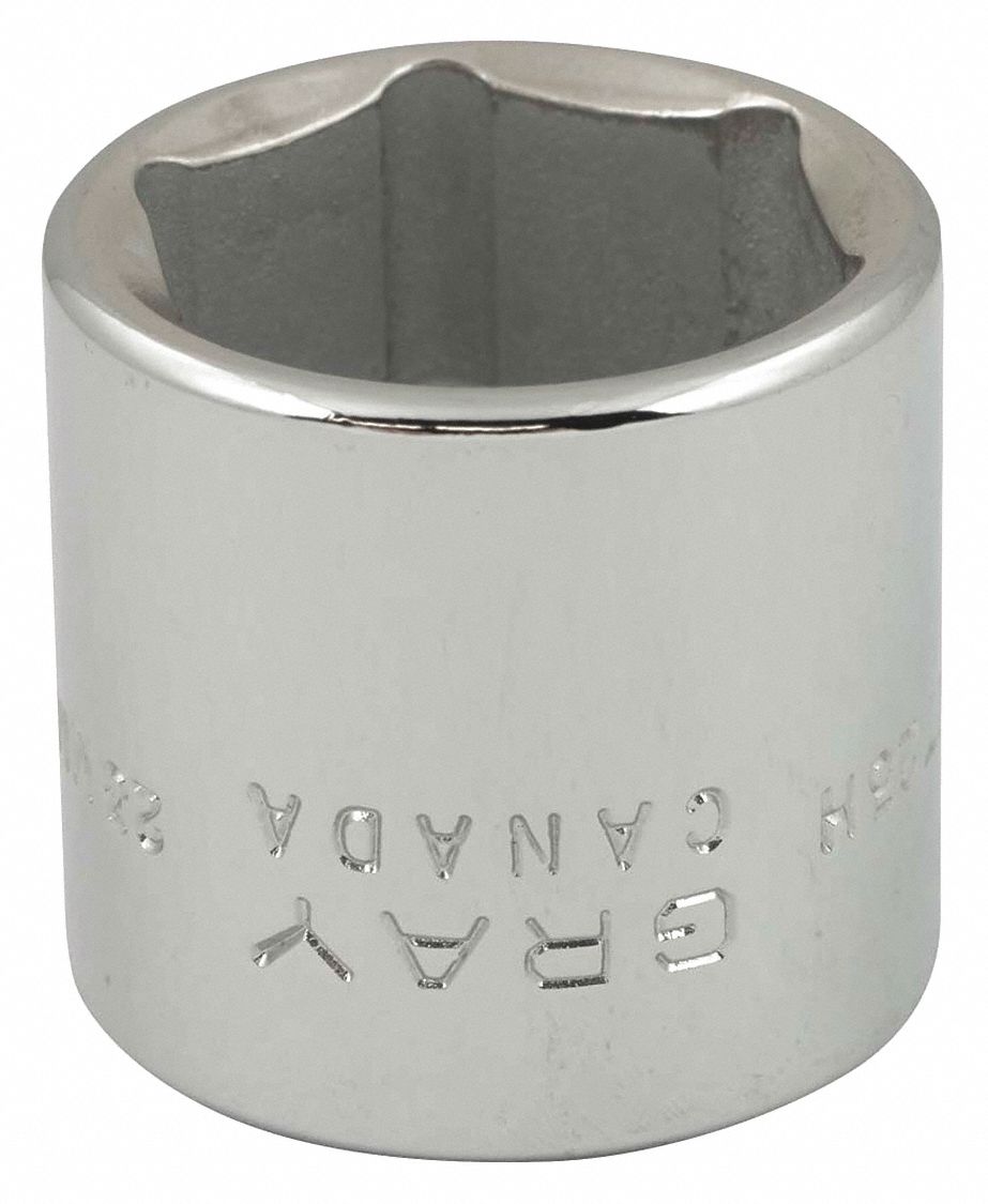SOCKET 23MMX3/8IN DR 6 PT REG CHROM