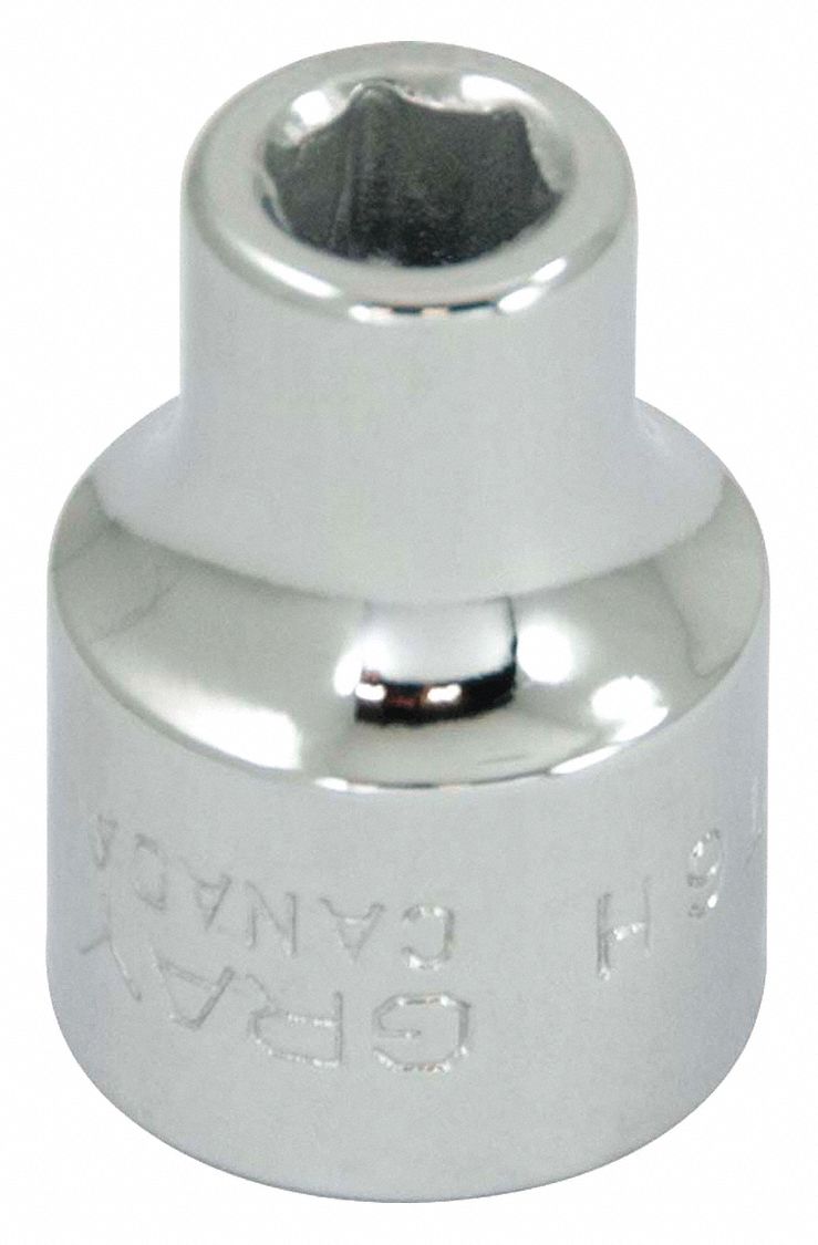 SOCKET 6MMX3/8IN DR 6 PT REG CHROME
