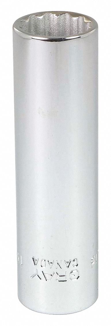 DOUILLE 13MMX3/8 DR 12 PT DP CHROME