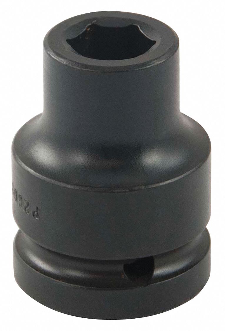 IMPACT SOCKET, 6 POINT, STANDARD, 9/16 X 3/4 IN DRIVE