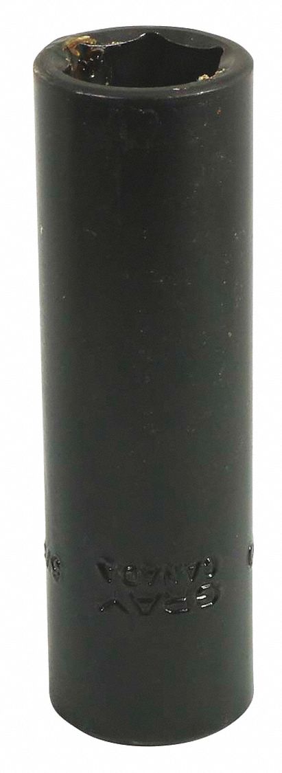 IMPACT SOCKET, 6 POINT, DEEP SOCKET, 5/8 X 1/2 IN DRIVE