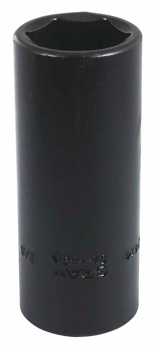 IMPACT SOCKET, 6 POINT, DEEP SOCKET, 7/8 X 1/2 IN DRIVE