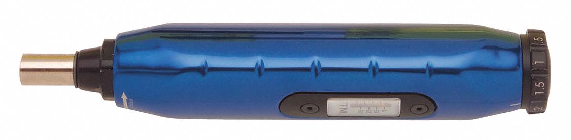 TORQUE SCREWDRIVER, ROTATION CW, ADJUSTABLE, FEMALE HEX, 6 1/2