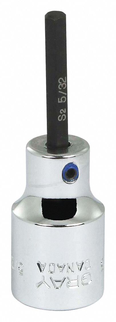 TETE HEXAGONALE CREUSE 5/32INX3/8IN