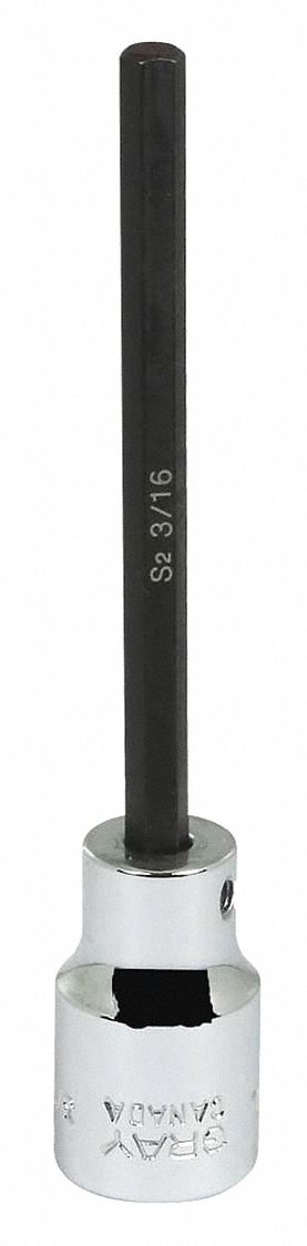 TETE HEXAGONALE CREUSE 3/16INX3/8IN