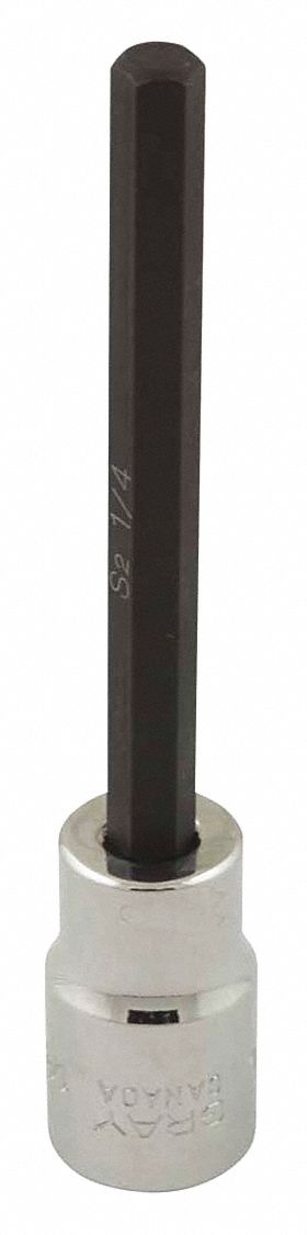 TETE HEXAGONALE CREUSE 1/4INX3/8IN
