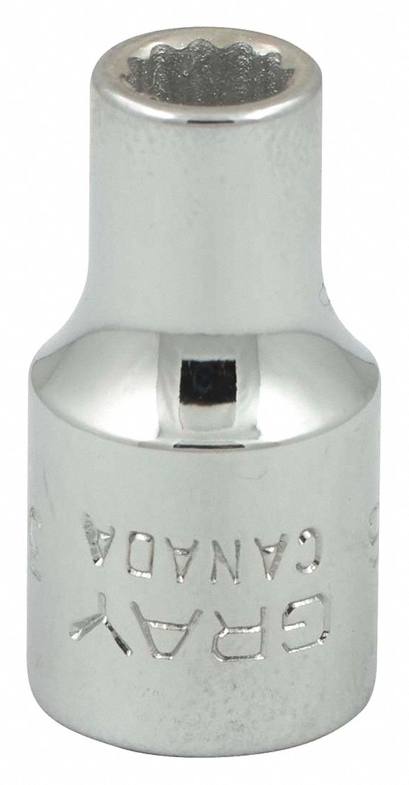 SOCKET 3/16INX1/4IN DR 12 PT REG CH