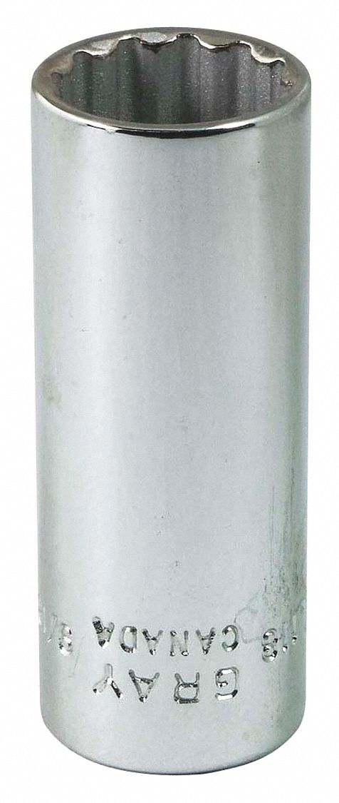 SOCKET 9/16INX1/4IN DR 12 PT DEEP