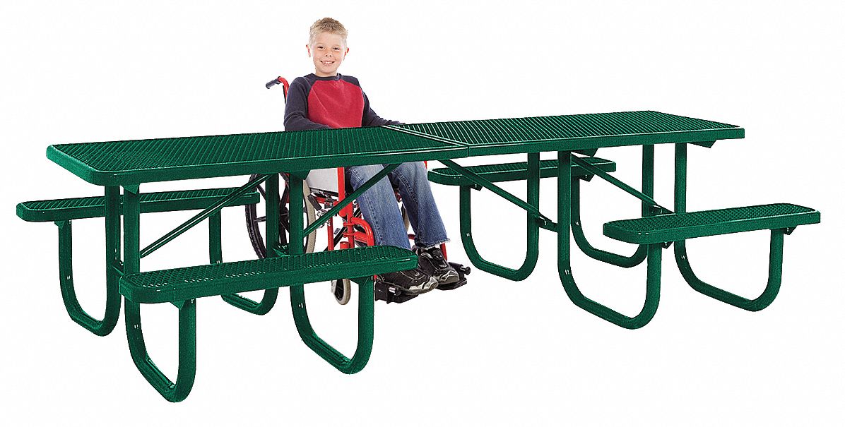 13R040 - ADA Shelter Table 120 W x70 D Green