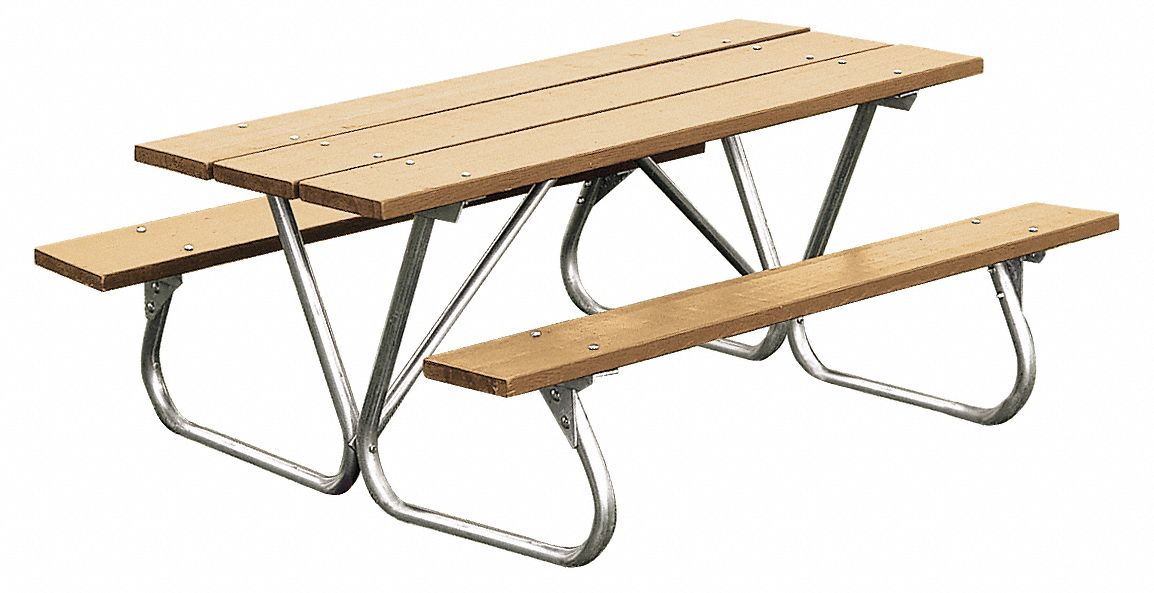 ULTRASITE, Rectangle, Recycled Plastic, Picnic Table 13R065BT158