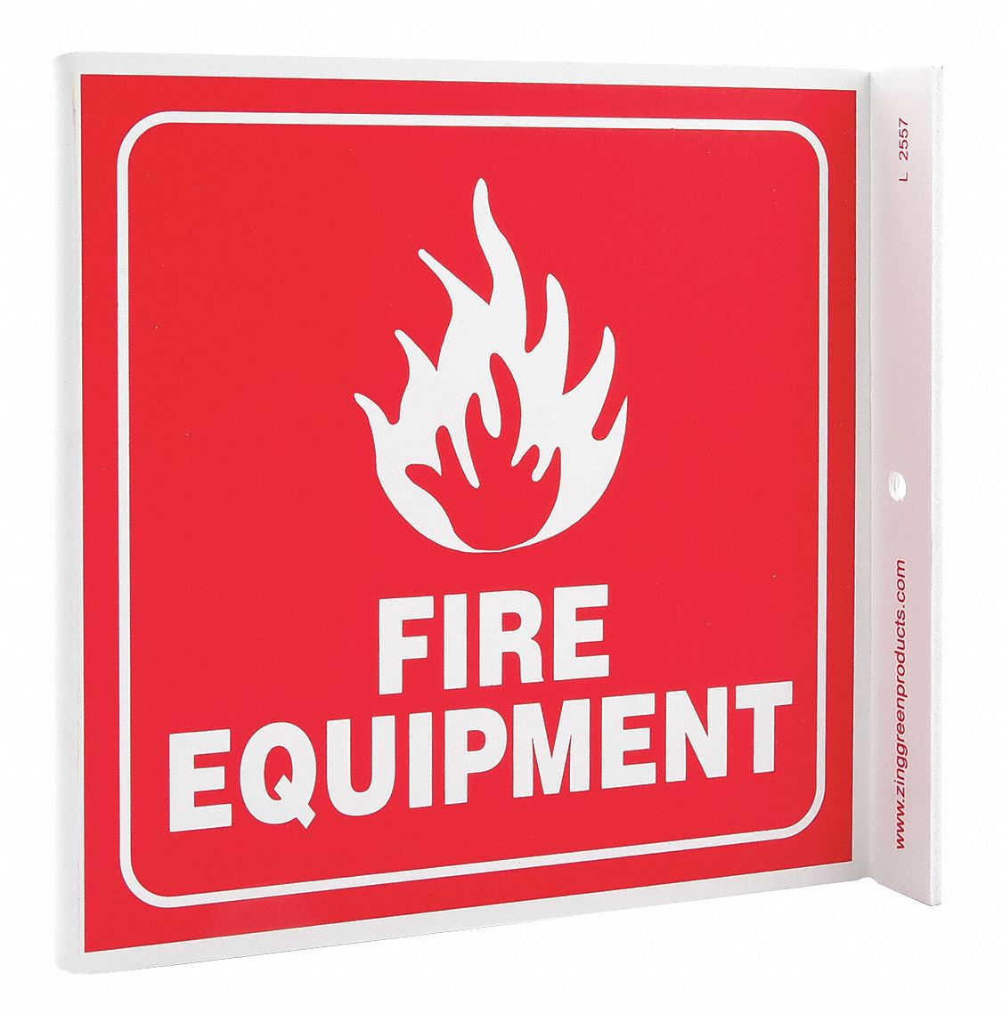 Plastic, Mounting Holes Sign Mounting, Fire Equipment Sign - 13R187 ...