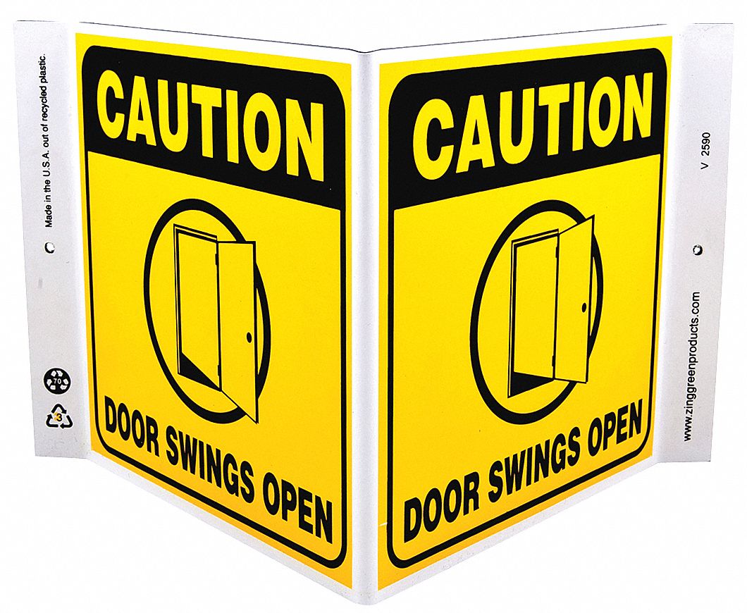 PANN EN V CAUTION DOOR 7X12 PL