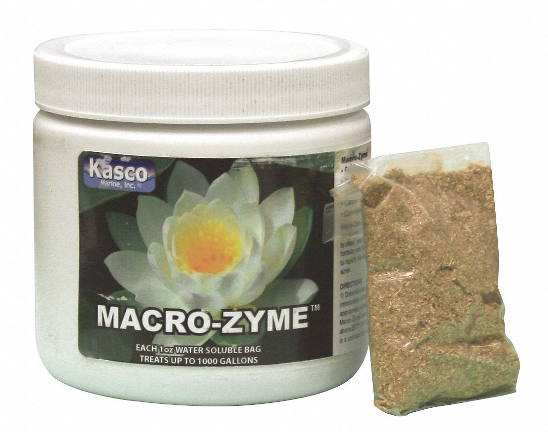 KASCO Pond Bacteria Enzyme Case of 6 Jars 6 Packages of 1 oz Water