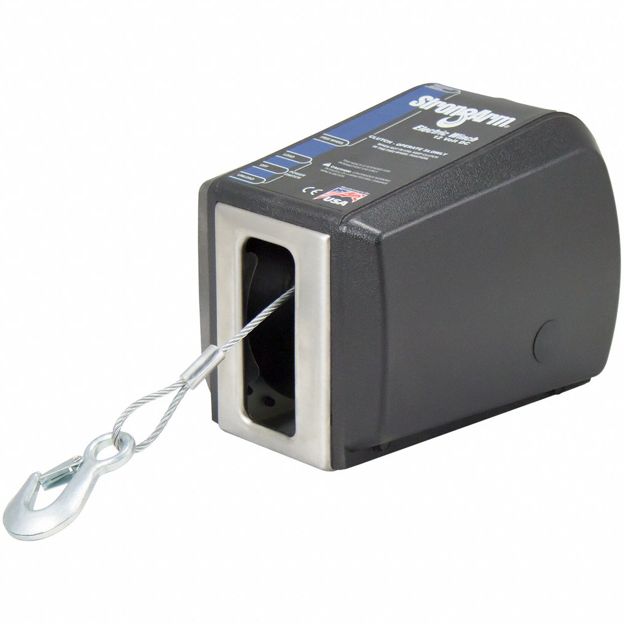 STRONGARM Electric Winch 1,200 lb 1st Layer Load Capacity, 1 hp Motor