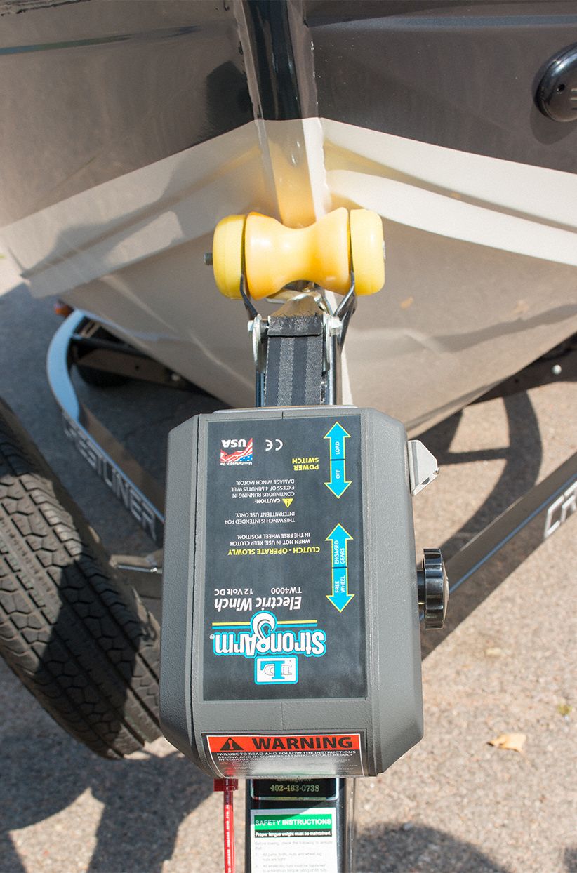 STRONGARM 12V DC Pulling Electric Winch with 4.4 fpm and 1,500 lb 1st