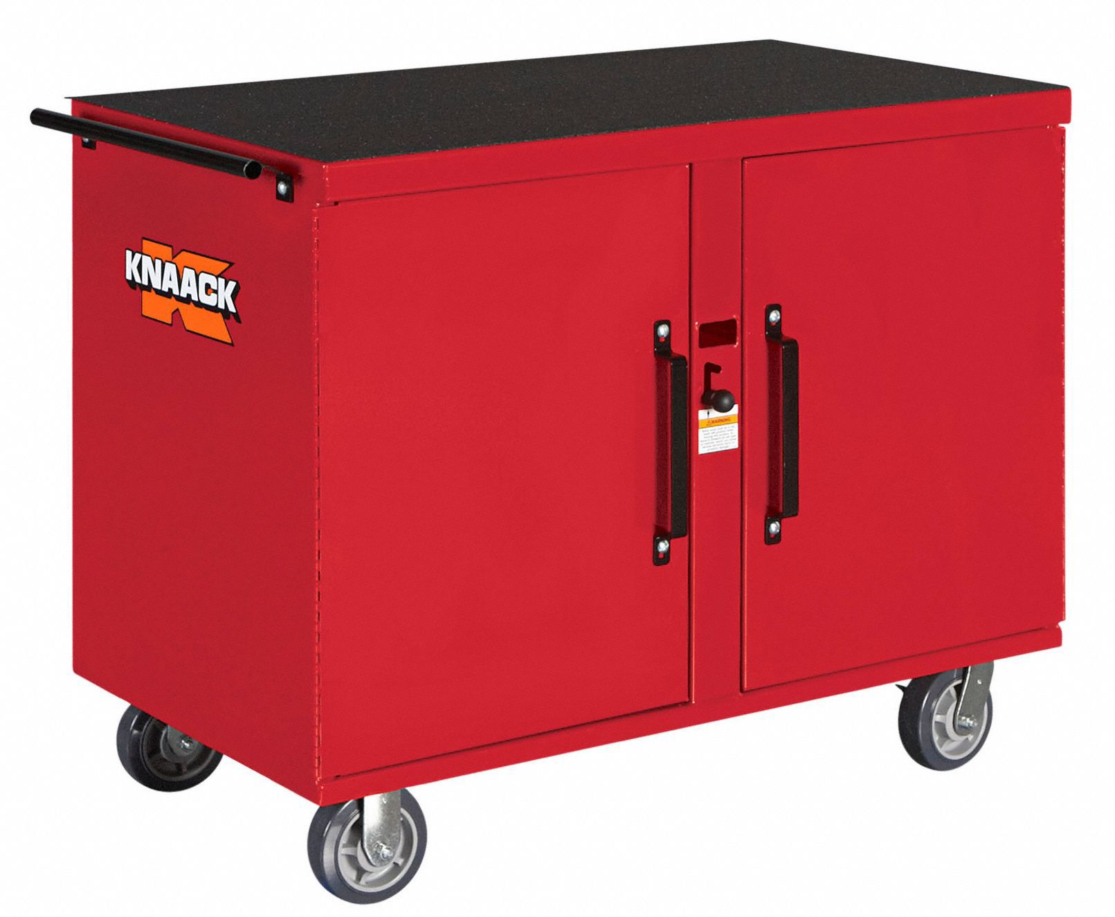 KNAACK Cabinet Workbench: 46 1/4 in x 25 in, Steel, 1,000 lb Overall Load  Capacity, Red, Steel