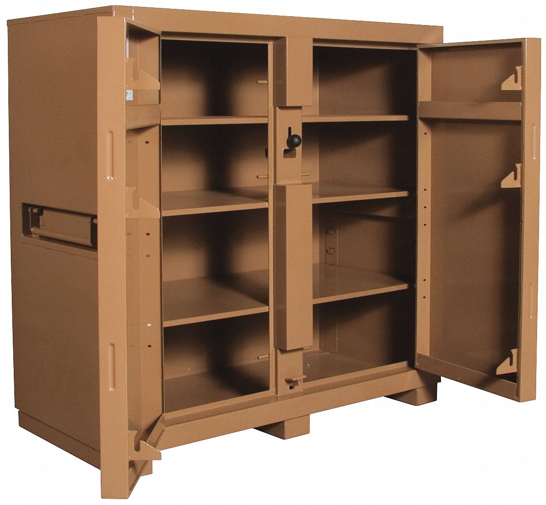 JOBSITE CABINET,60WX30DX60INH,TAN