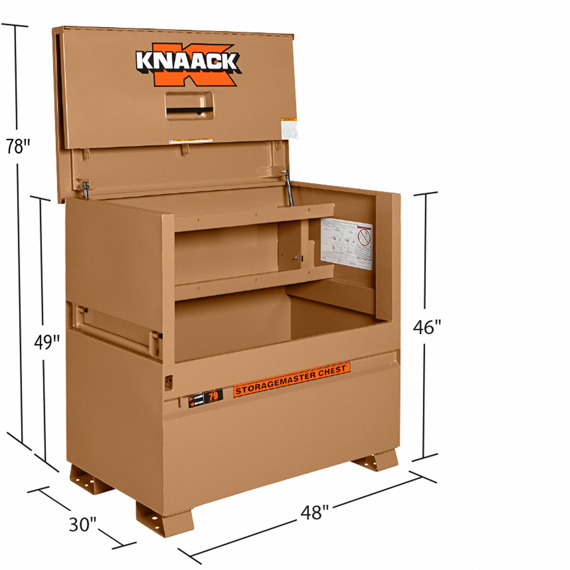 Knaack Piano Style Jobsite Box 48 In Overall Wd 30 In Overall Dp 49