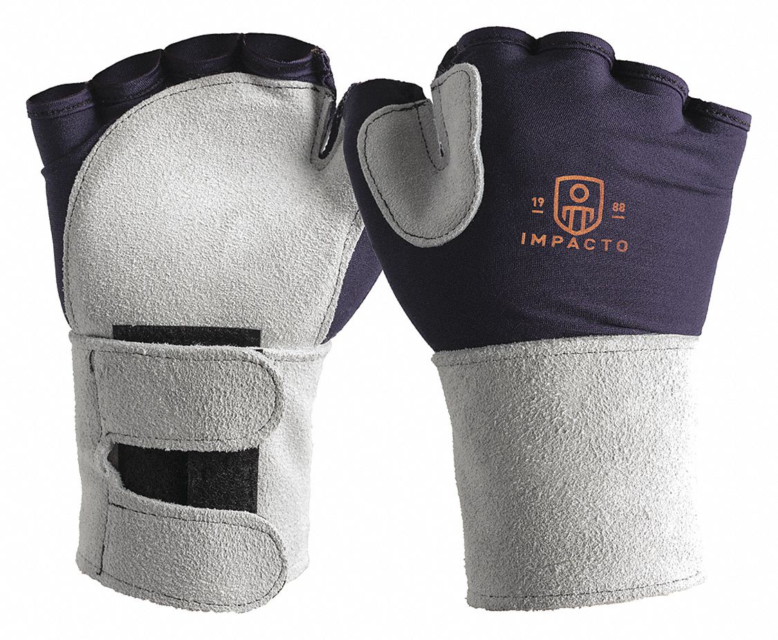 WRIST SUPPORT, FINGERLESS, M, ANTI-VIBRATION, IMPACT PALMS