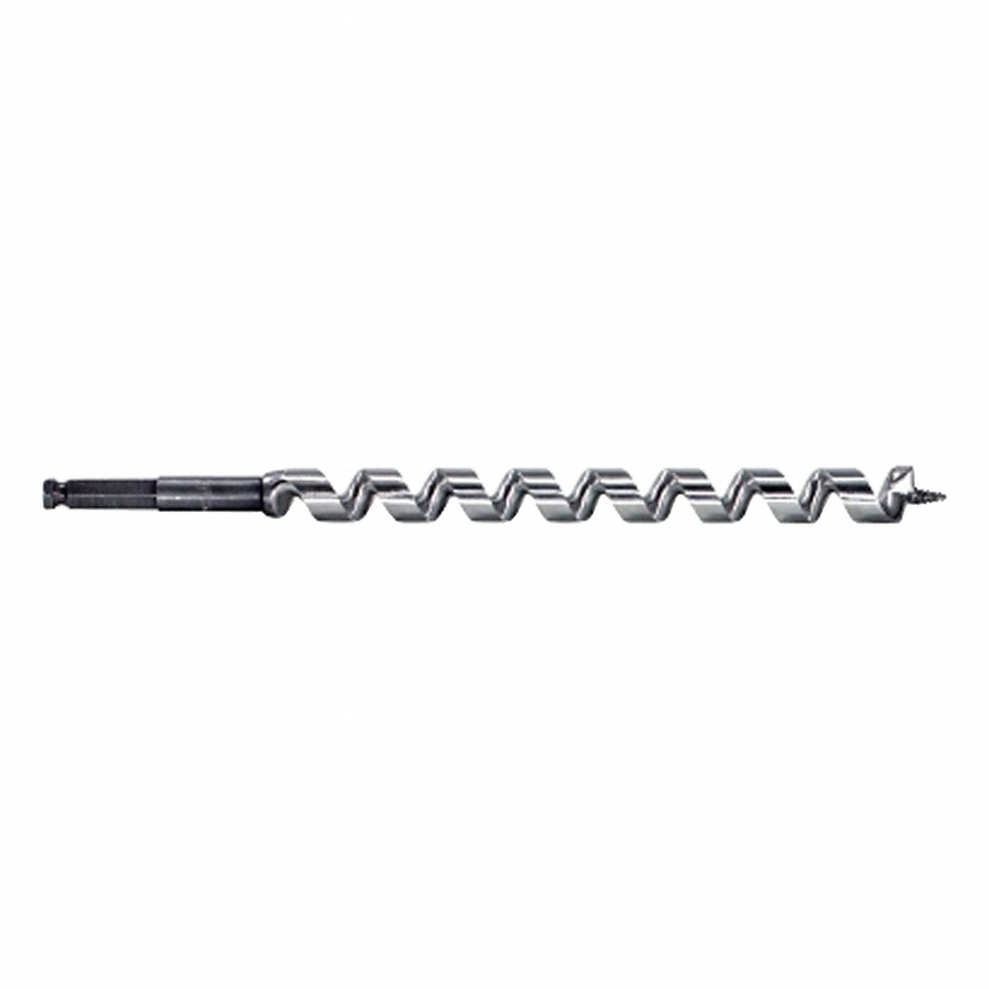AUGER BIT, UTILITY POLE, IMPACT WRENCH, 24 X 15/16 IN, HEX SHANK 7/16 IN, TWIST 21 IN