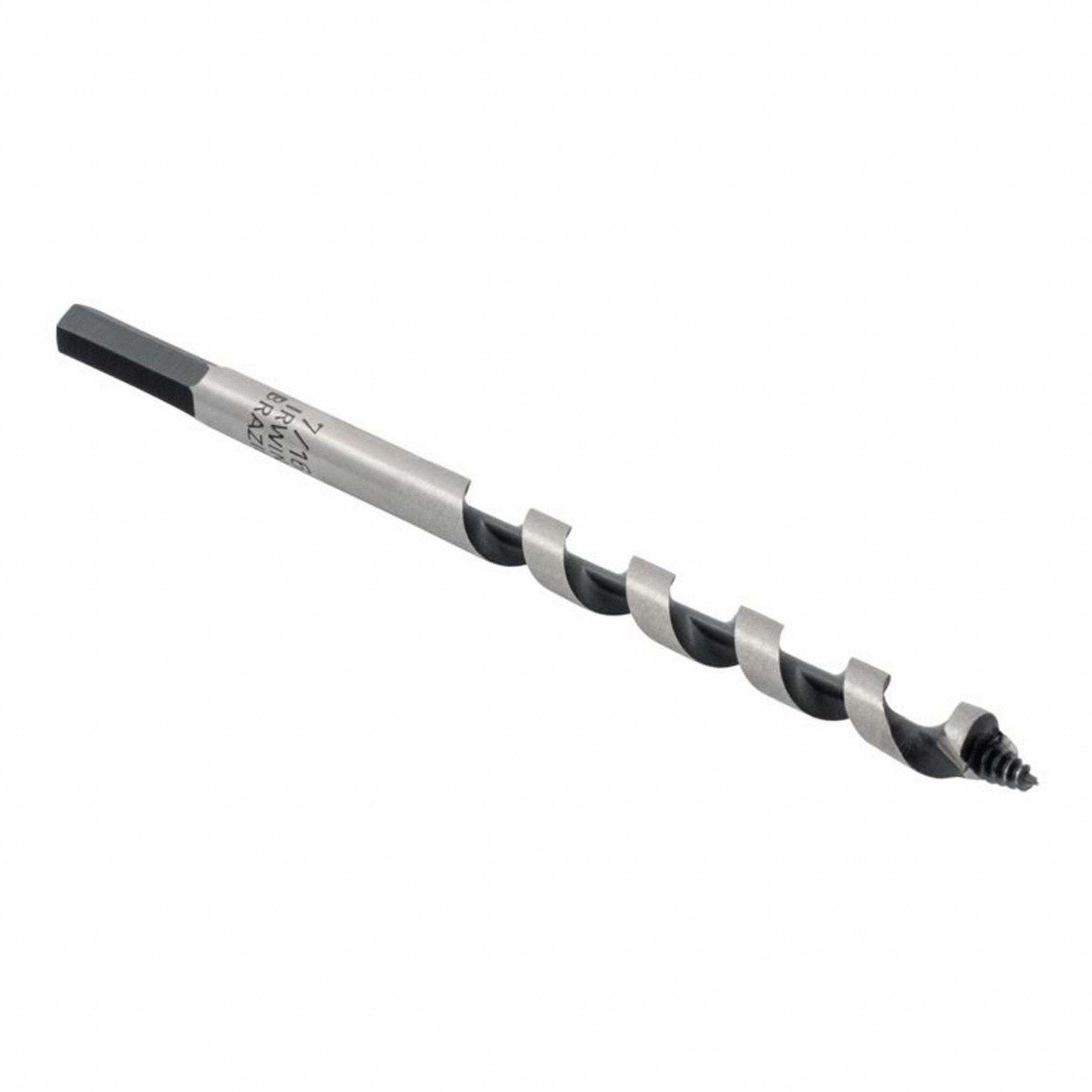 AUGER BIT, POWER DRILL I-100, 7 1/2 X 7/16 IN, 7/32 IN SHANK, 4 1/2 IN TWIST