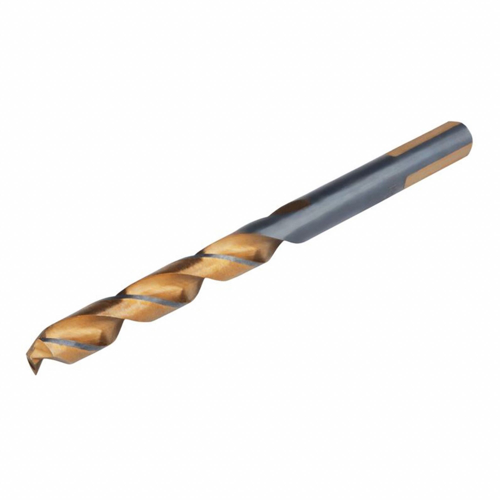 DRILL BIT, HIGH SPEED STEEL, 3 FLATS SHANK, 4⅝ IN OVERALL LENGTH