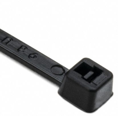 CABLE TIES, 8 LB, 8 INCHES LONG, BLACK, PK 1000
