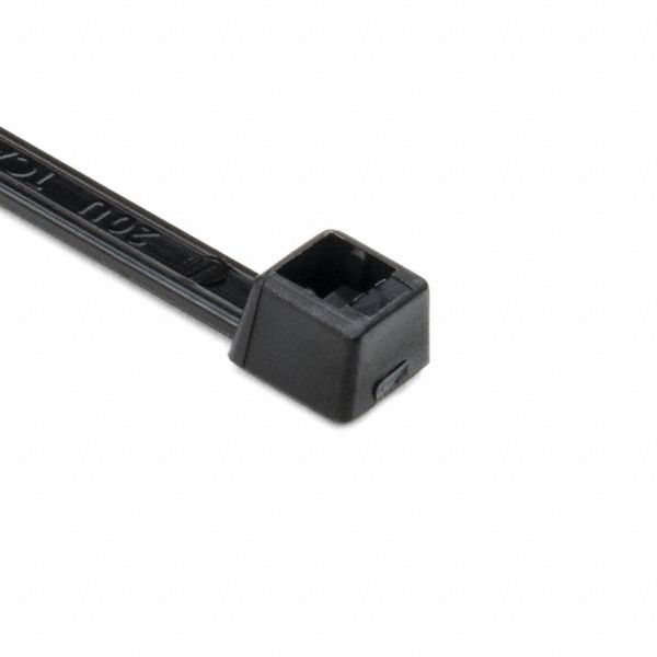 CABLE TIE, 40 LB, BLACK, 14.5 INCHES LONG, NYLON, PK 1000