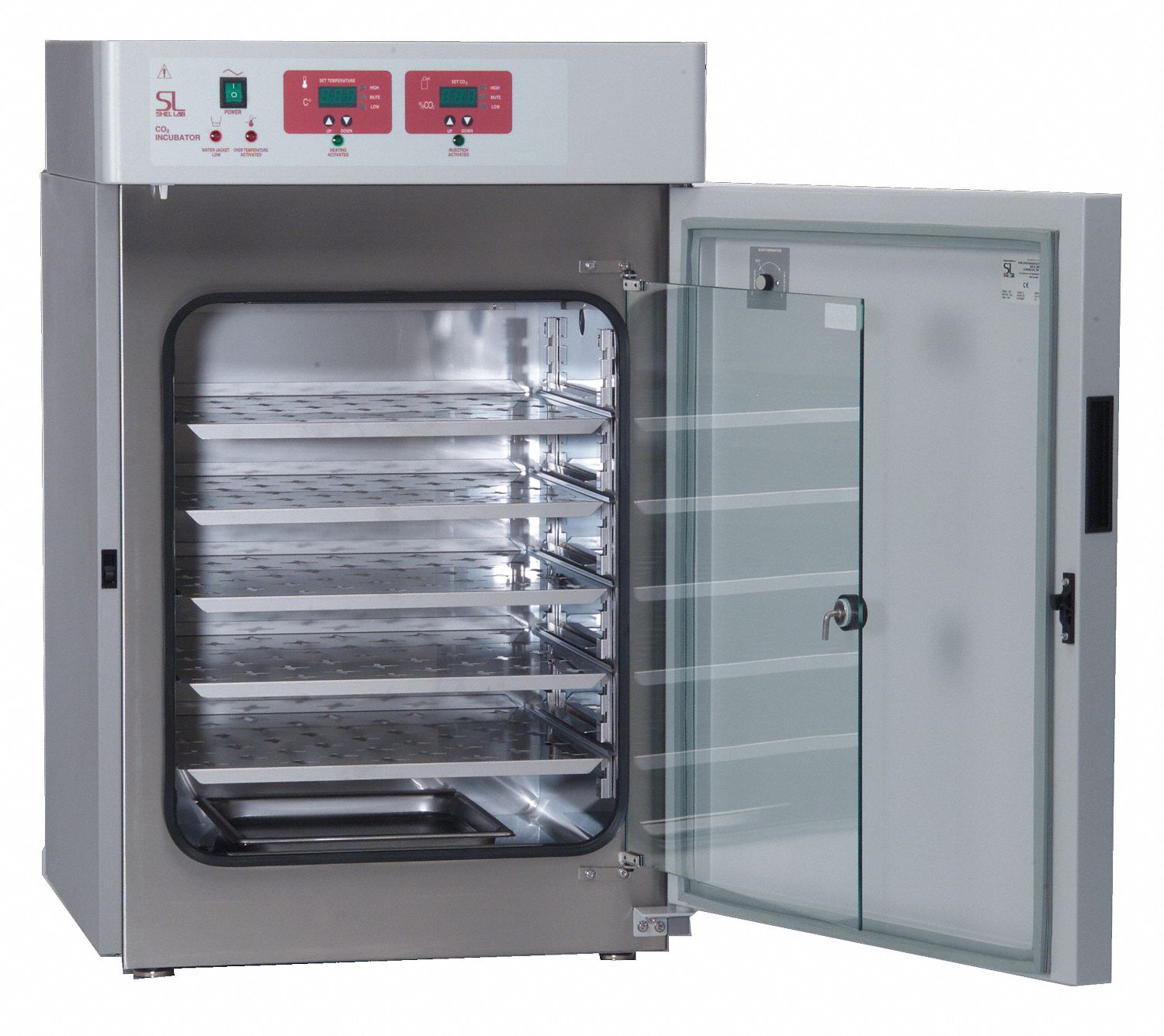 Incubator: 8° to 60°C, 5.52 cu ft Capacity (Cu.-Ft.), 40.25 in Overall Ht, 26 in Overall Wd