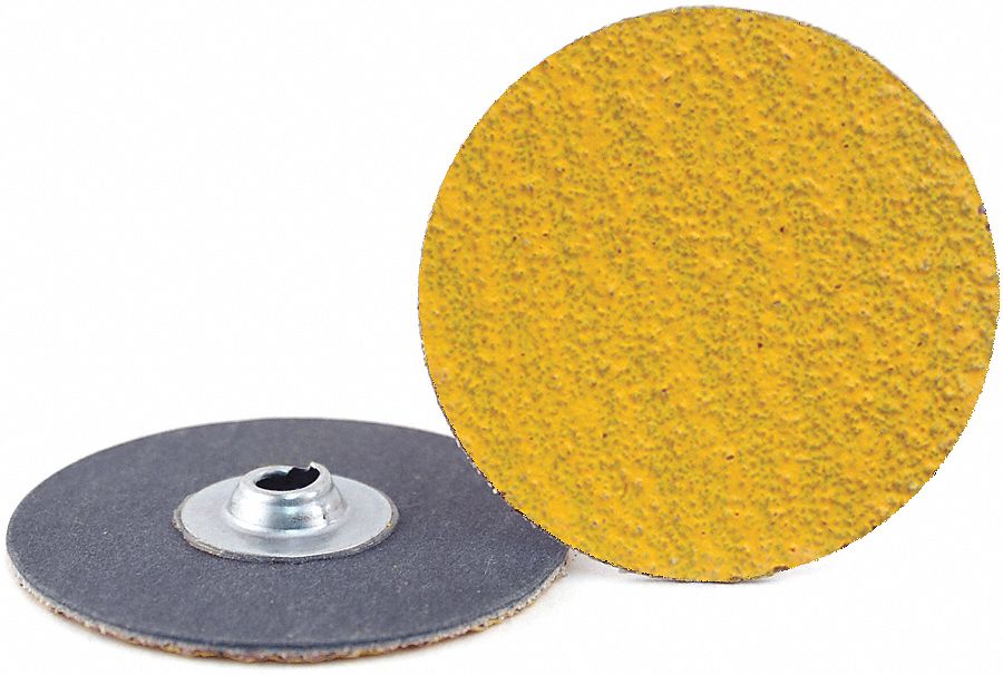 Quick-Change Sanding Disc: TS, 2", Ceramic, 24 Grit, Y Wt Cloth, Predator, 100 PK