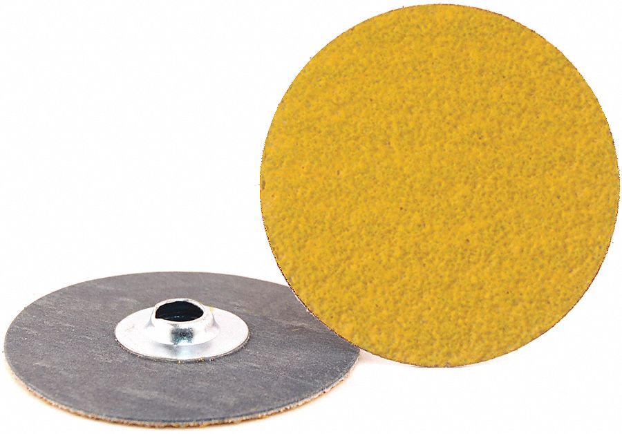 Quick-Change Sanding Disc: TS, 3", Ceramic, 120 Grit, Y Wt Cloth, Predator, 50 PK