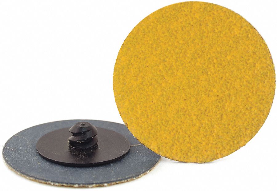 Quick-Change Sanding Disc: TR, 2", Ceramic, 100 Grit, Y Wt Cloth, Predator, 100 PK
