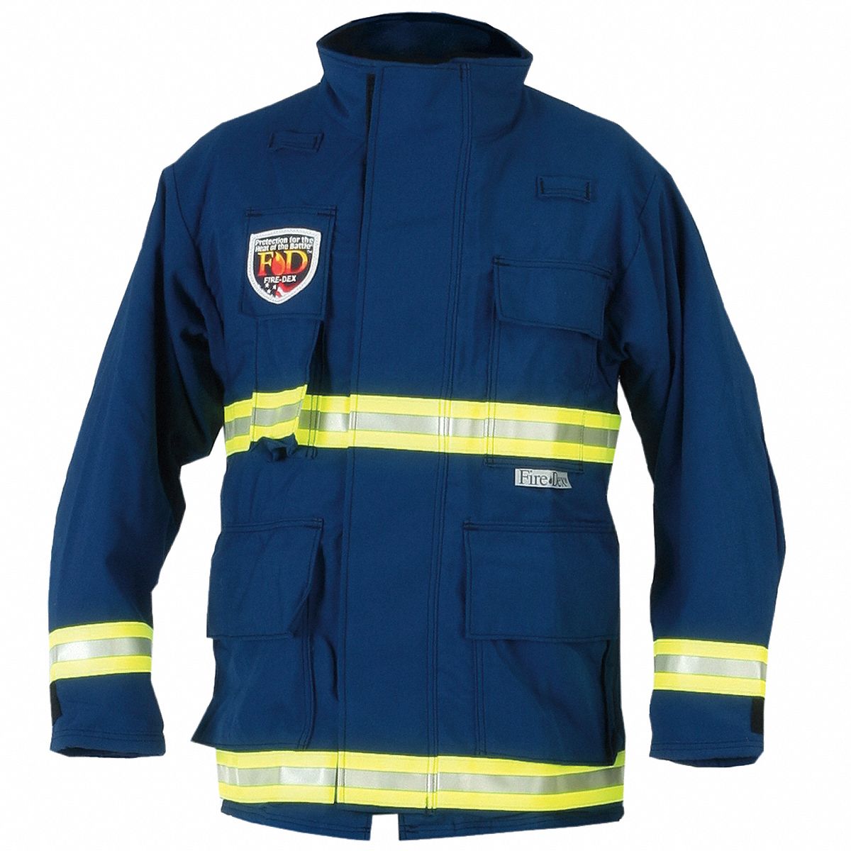 FIRE-DEX EMS Jacket: 2XL, 54 in Fits Chest Size, Navy