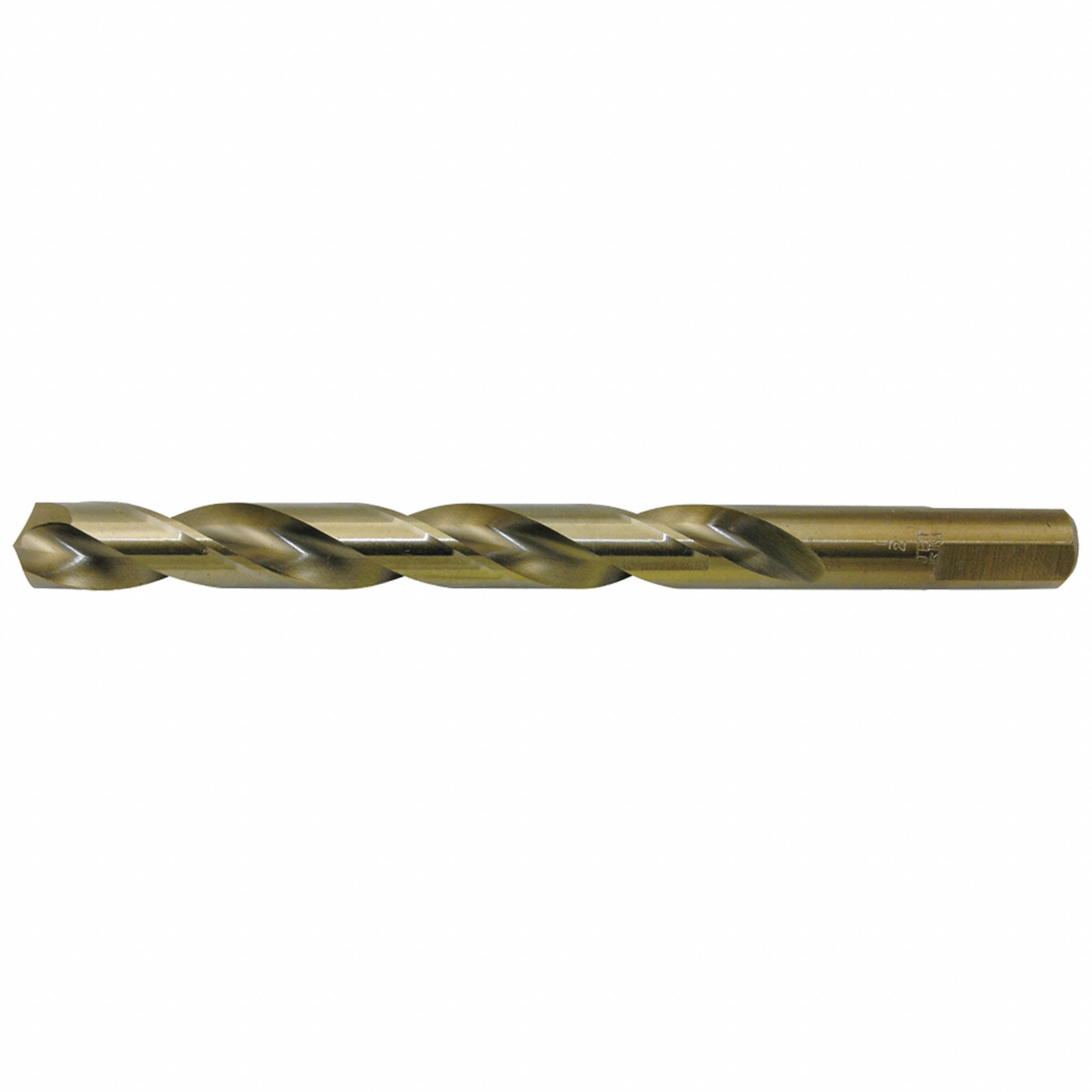 JOBBER LENGTH DRILL BIT, 7/16 IN, 135 ° , HSS, 3 FLATS SHANK, SUPER HIGH PERFORMANCE