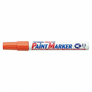 PAINT MARKER, PERMANENT, MED BULLET POINT, FAST DRY, WATER/FADE-RESISTANT, ORANGE, 2.3 MM, ACRYLIC
