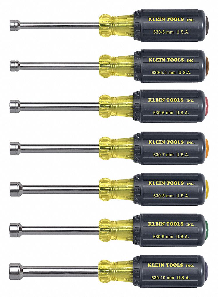 NUT DRIVER SET 7-PC M