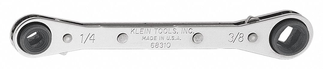 BOX END WRENCH, CHROME, 3/16 IN/1/4 IN/5/16 IN/3/8 IN HEAD SIZE, 5 1/2 IN OVERALL L
