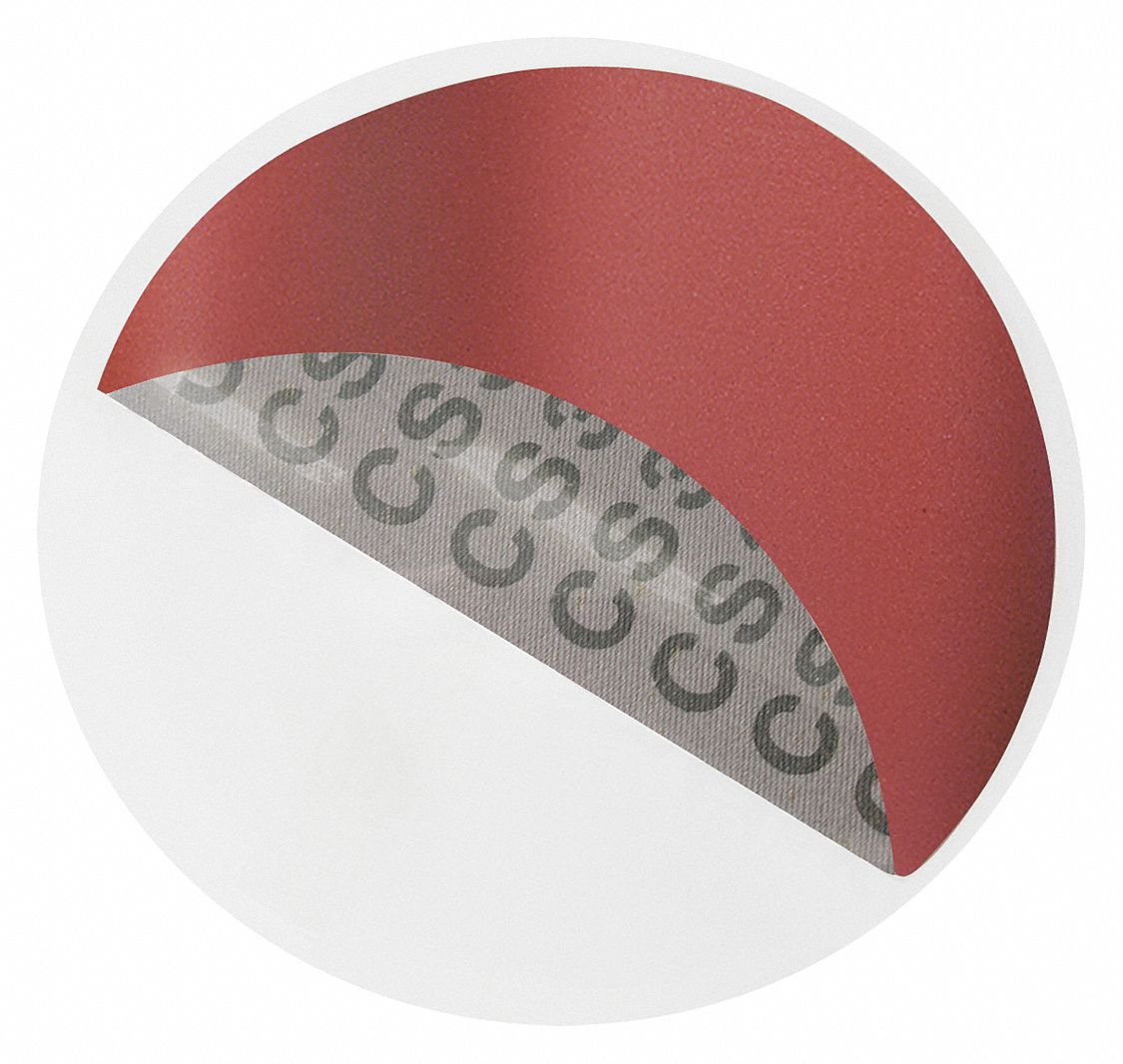 DISQUE TOILE ABRASIVE PSA, S/ VIDE, POIDS SUPPORT X, GRAIN 60, BRUN, 9PO, OXYDE D'ALUMINIUM
