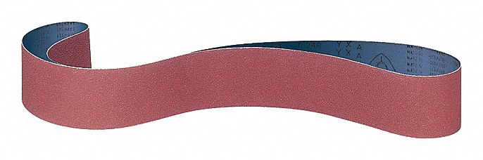 ABRASIVE BELT, CS326Y SERIES, COATED, 240 GRIT, 90 X 4 IN, POLYESTER