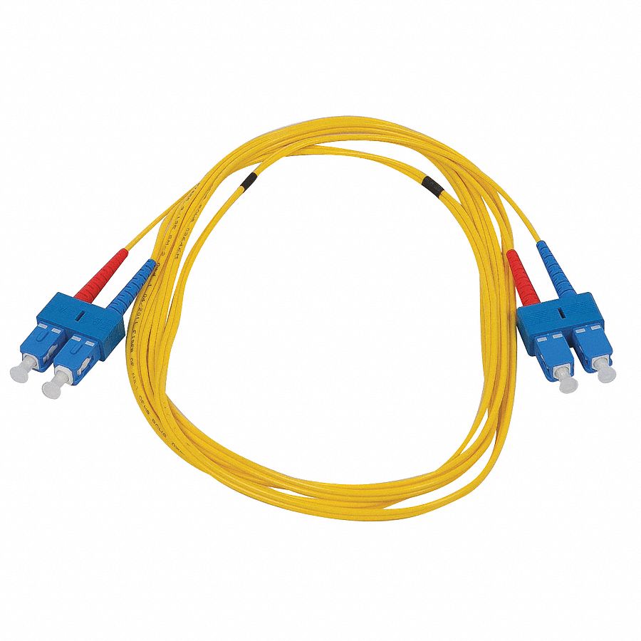 MONOPRICE Fiber Optic Patch Cord, Single Mode, Duplex, 2.0 m Length