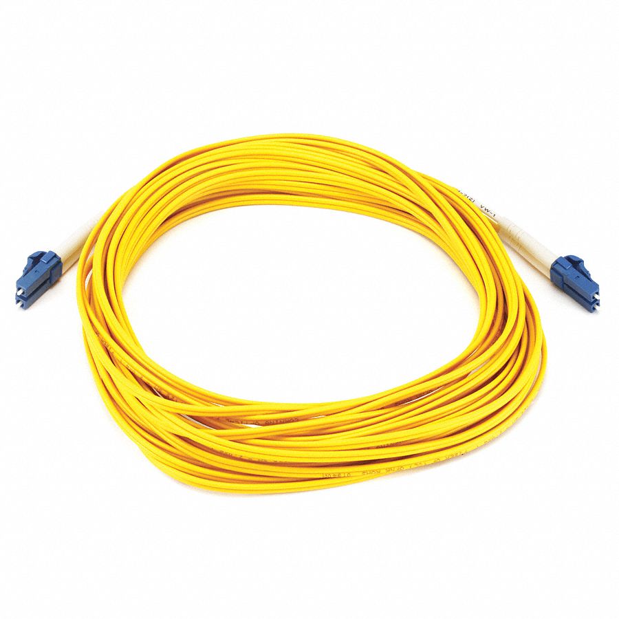 MONOPRICE Fiber Optic Patch Cord, Single Mode, Duplex, 10 m Length Patch Cord 13U5127628