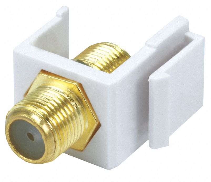 A/V Wallplate F Type White