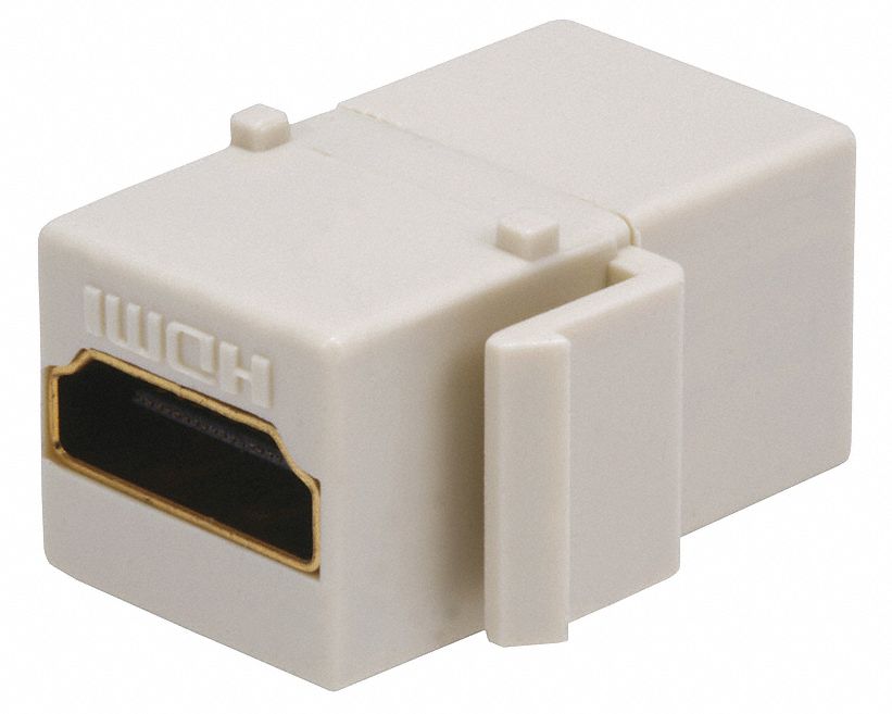 MONOPRICE, HDMI, Ivory, Keystone Jack 13U6086853 Grainger